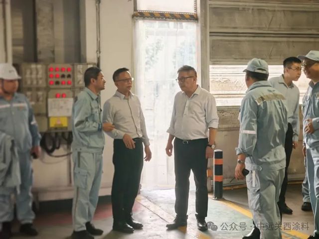香港中遠海運副總裁林健赴中遠關西金山工廠高溫慰問及調研