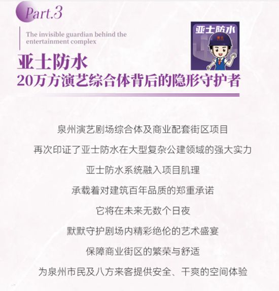千萬級防水工程！亞士防水為20萬方泉州地標穿上“滴水不漏”鎧甲