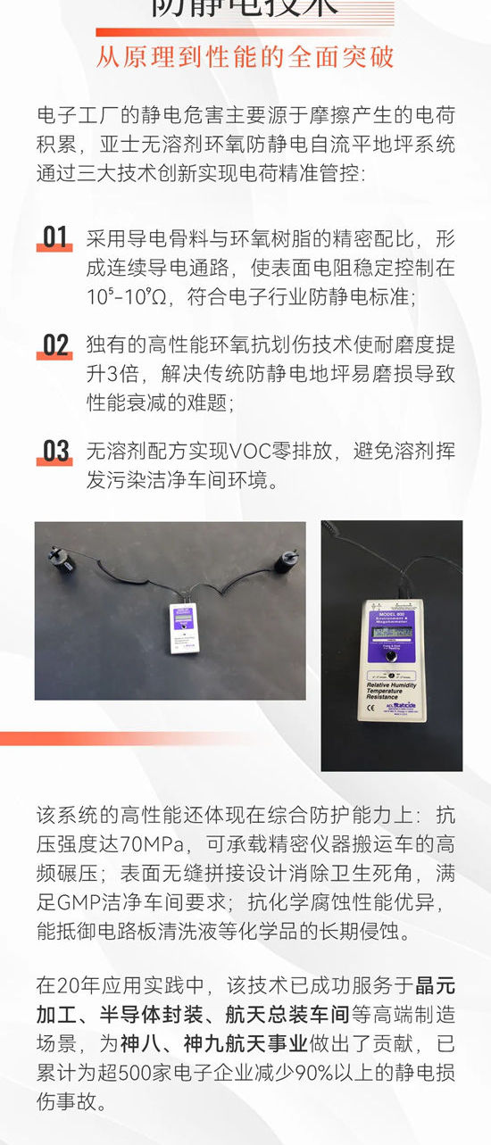 科技護航精密製造：亞士防靜電地坪為電子工廠築牢安全防線