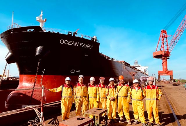 魚童有機矽低阻防汙漆助87000DWT“OCEAN FAIRY”輕盈破浪