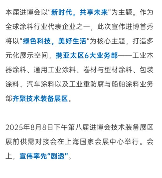 官宣！宣偉首次亮相第八屆進博會！