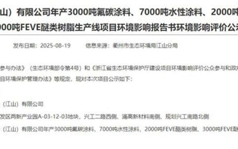 中藍塗料萬噸級塗料項目瞄準行業新風口？