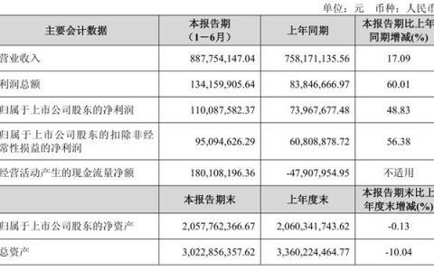淨利暴增48.83%！麥加芯彩上半年狂賺1.1億